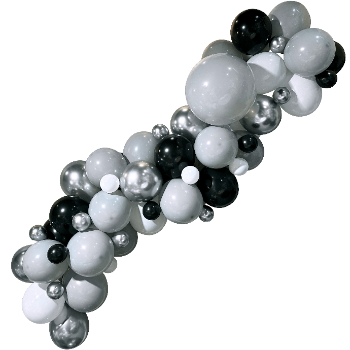 10' Organic Balloon Garland Kit - Gray