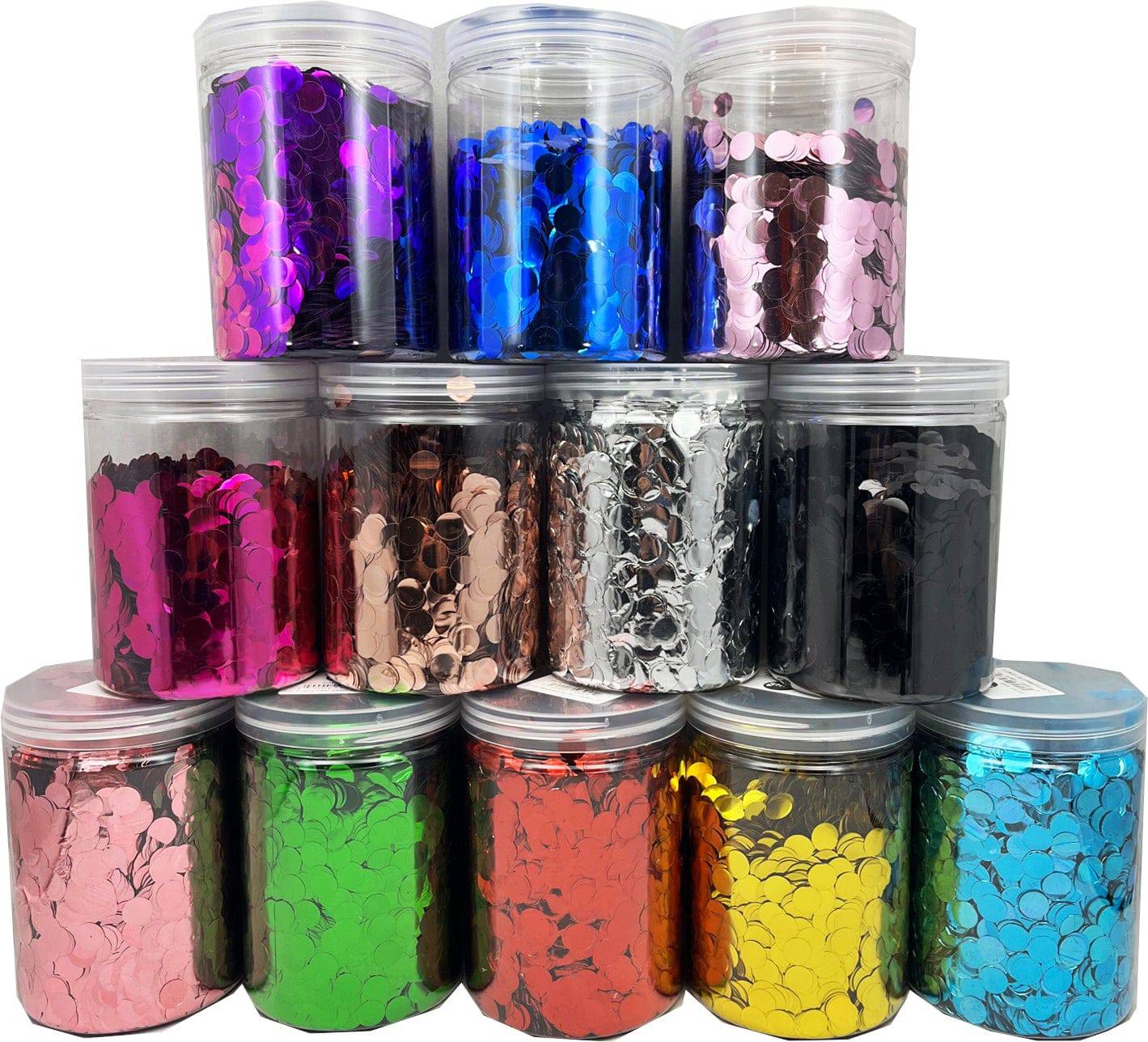 1.5cm Metallic Foil Confetti - Choose Color (10.25oz)