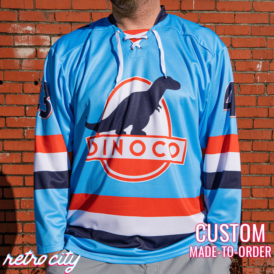 Dinoco Strip 'The King' Weathers Lace-up Hockey Jersey