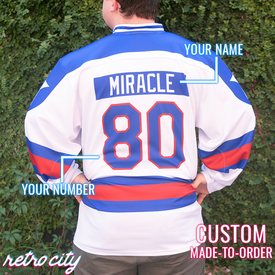 Miracle On Ice USA Custom Hockey Jersey