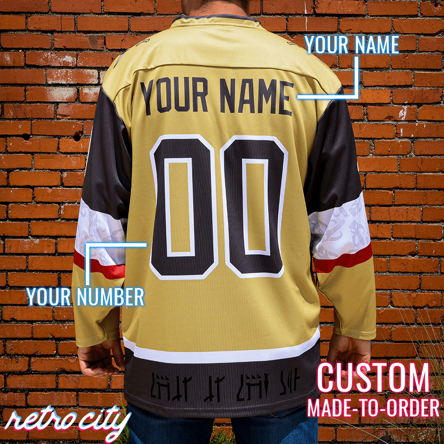 Mando Bounty Hunter Hockey Jersey Sweater (Gold)