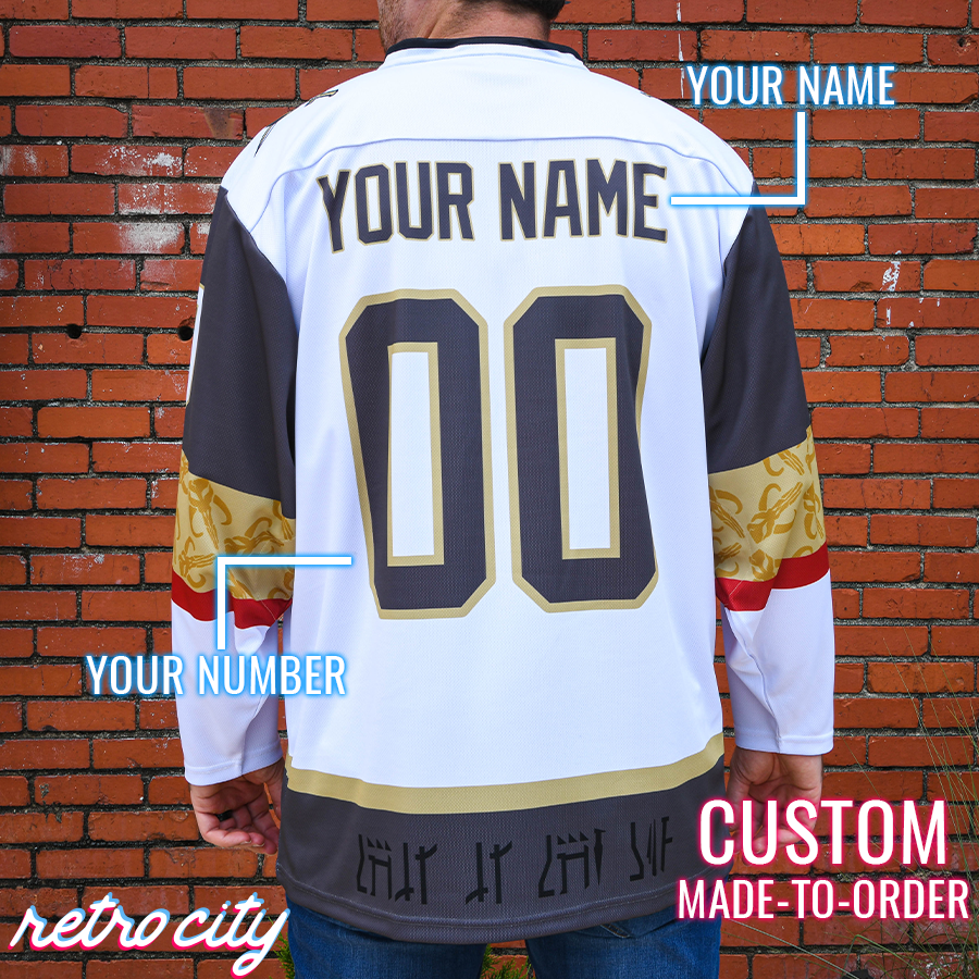 Mando Bounty Hunter Hockey Jersey Sweater (White)