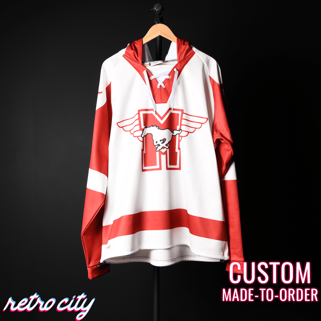 Hamilton Mustangs Youngblood Custom Lace-Up Hockey Hoodie Sweater
