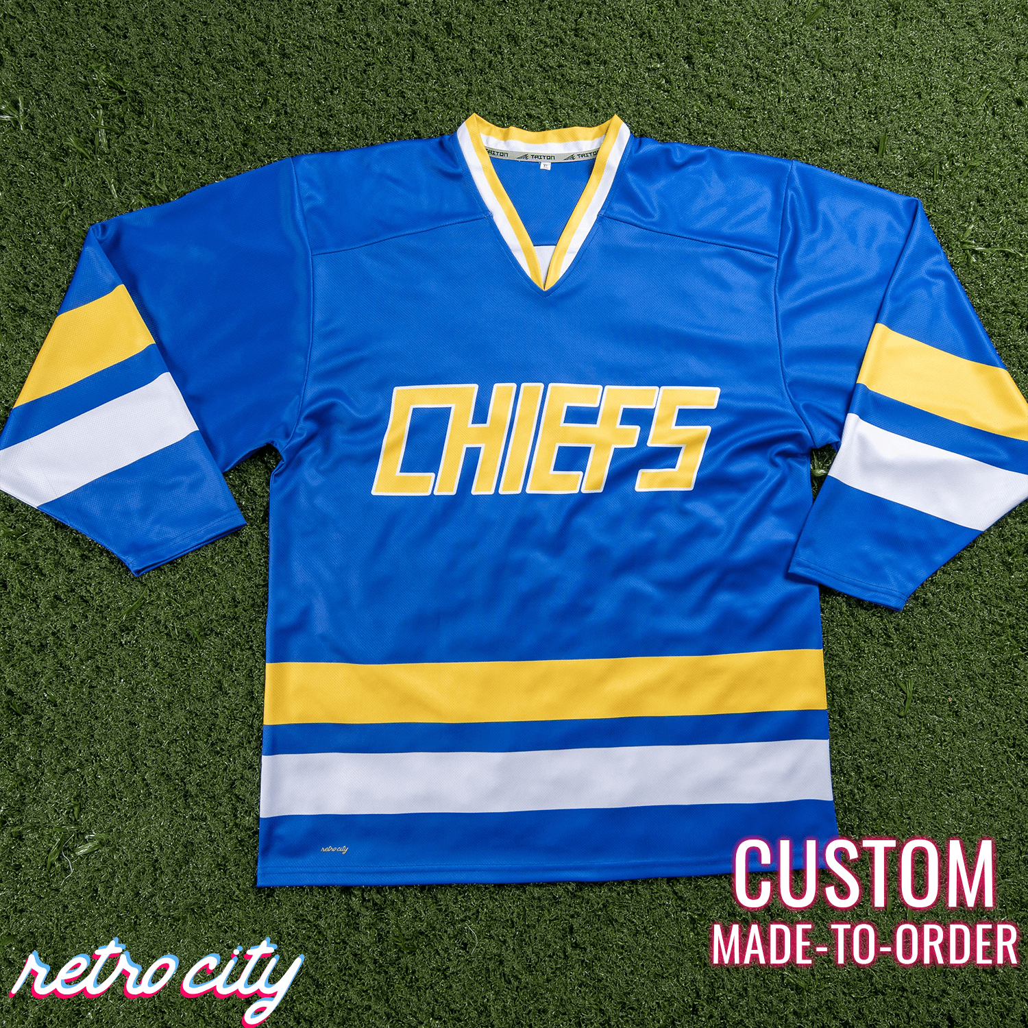 Charlestown Chiefs Slap Shot Custom Hockey Jersey