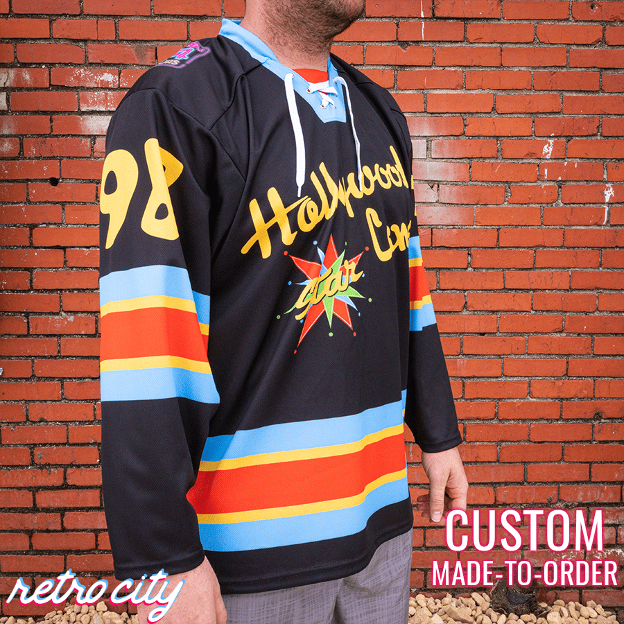 Big Lebowski 'Hollywood Star Lanes' Lace-Up Hockey Jersey Sweater
