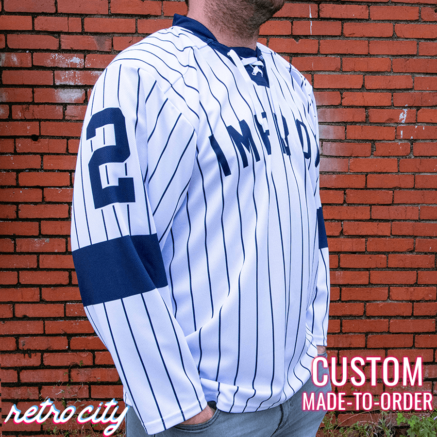 Jerry Seinfeld Improv Custom Lace-up Hockey Jersey Sweater