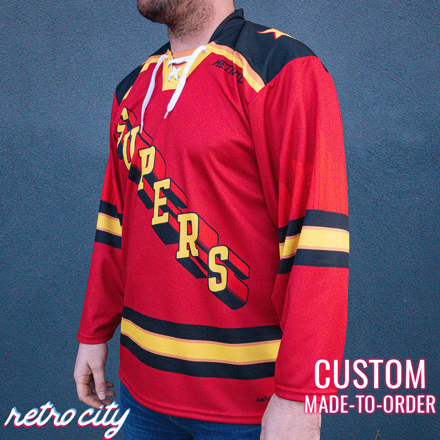 Metroville Supers Lace-Up Hockey Jersey