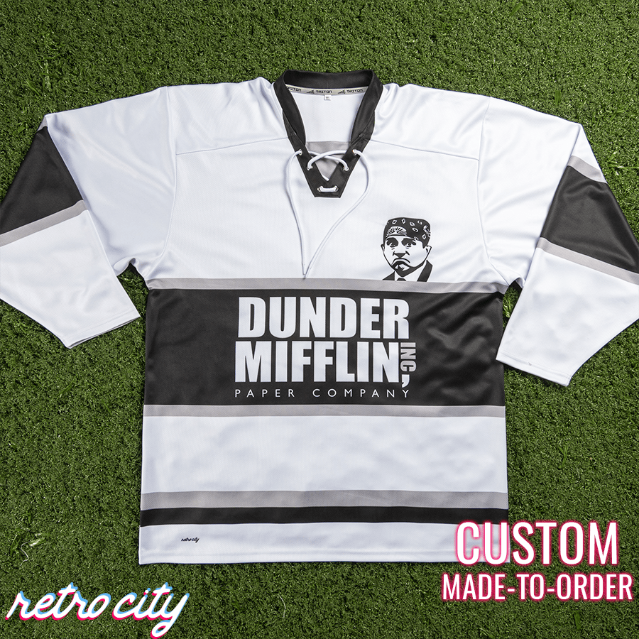 Dunder Mifflin 'The Office' Custom Hockey Jersey