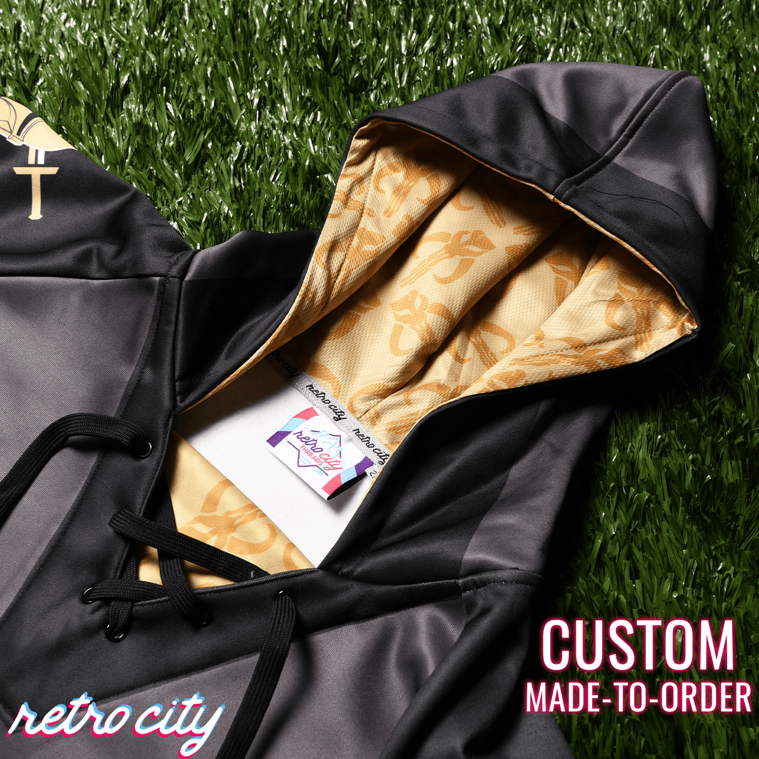 Mando Bounty Hunter Custom Lace-Up Hockey Hoodie Sweater