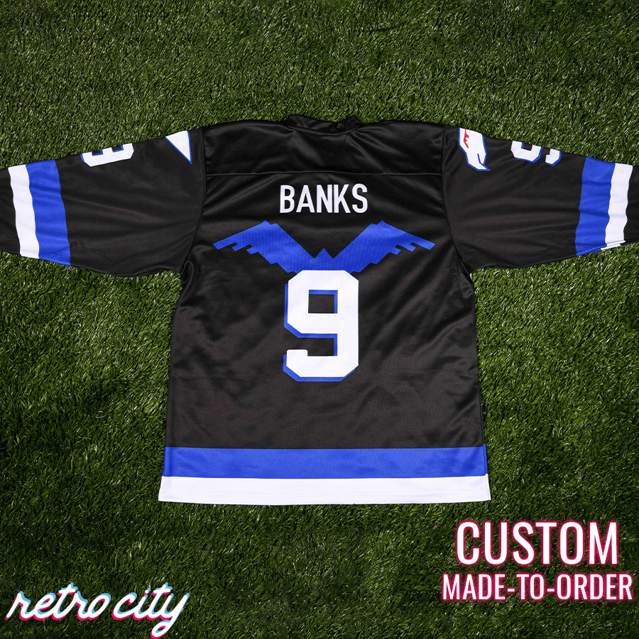 Hawks The Mighty Ducks Adam Banks Custom Hockey Jersey Sweater