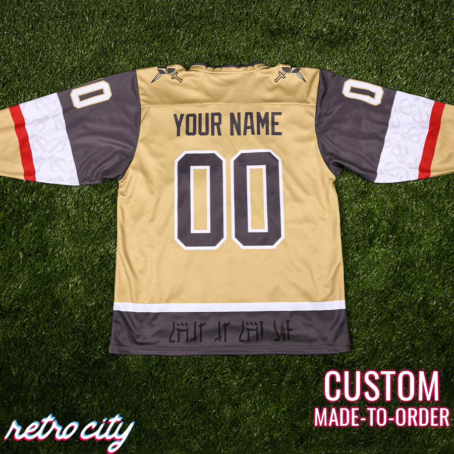 Mando Bounty Hunter Hockey Jersey Sweater (Gold)