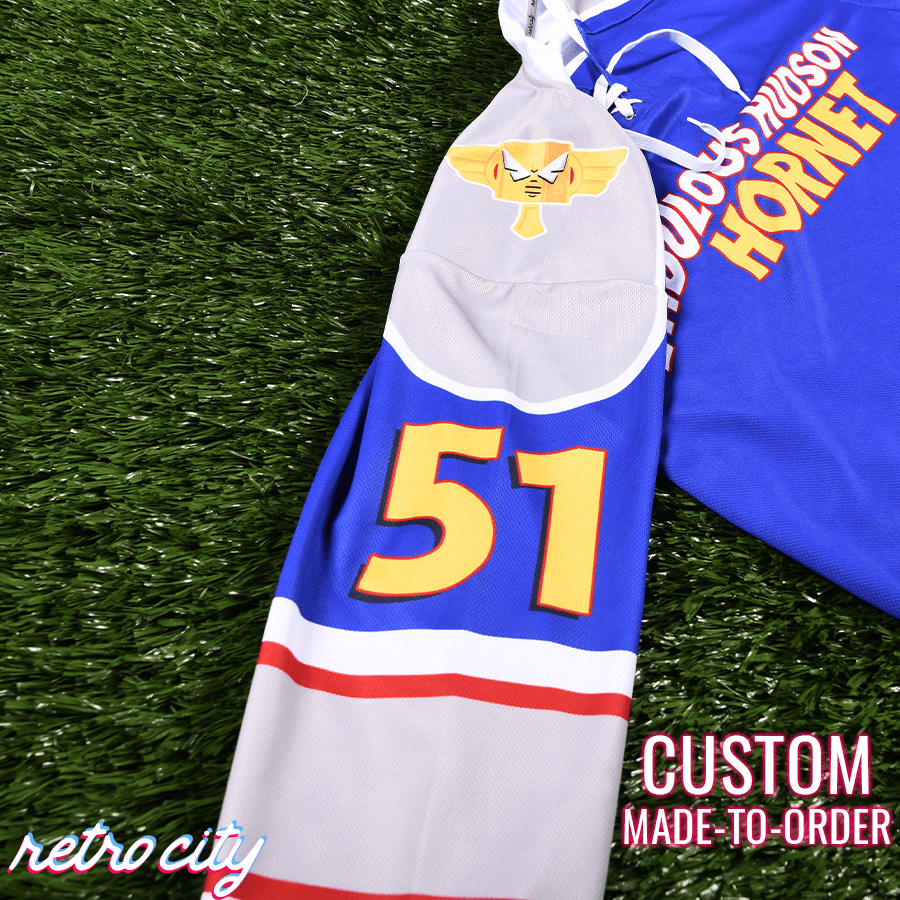 Fabulous Hudson Hornet Lace-up Hockey Jersey Sweater