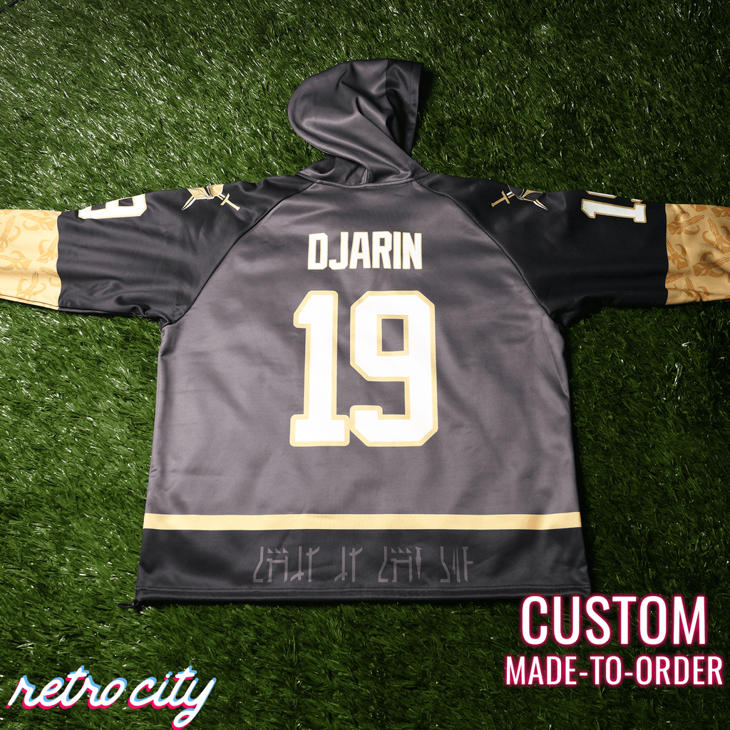 Mando Bounty Hunter Custom Lace-Up Hockey Hoodie Sweater