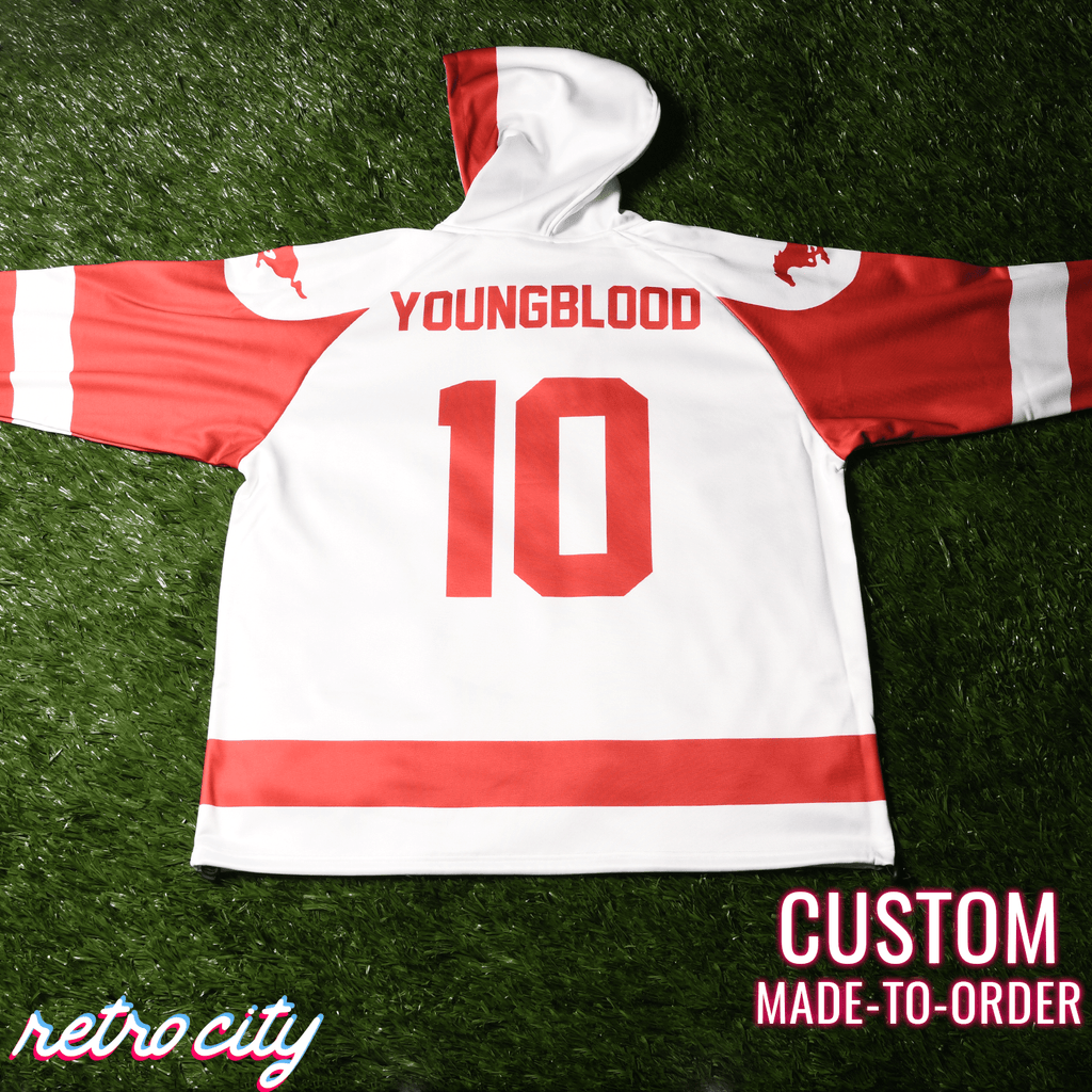Hamilton Mustangs Youngblood Custom Lace-Up Hockey Hoodie Sweater