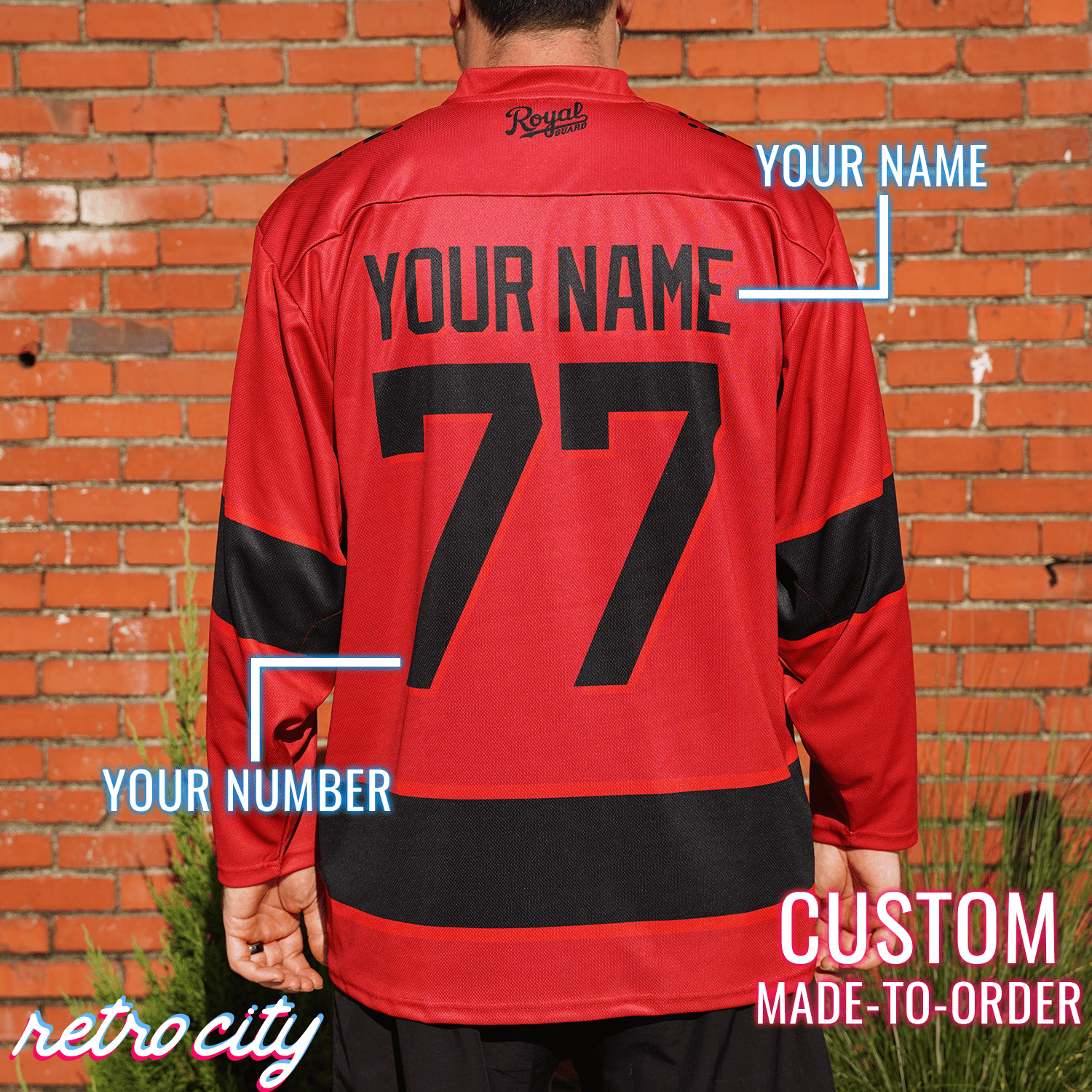 Royal Guard Dark Side Lace-up Hockey Jersey Sweater