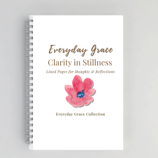 Clarity Begins in Stillness – Christian Inspirational Notebook for Women | Luxury Faith-Based Journal for Prayer, Reflection & Mindful Living
