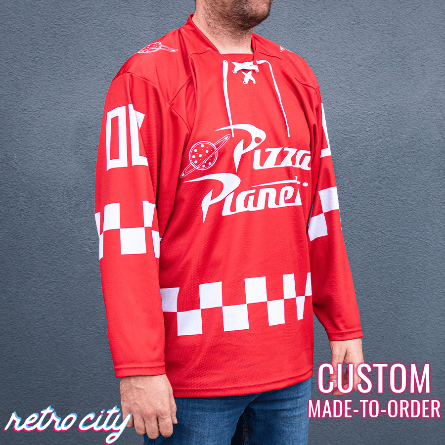Pizza Planet Hockey Fan Jersey (Red)