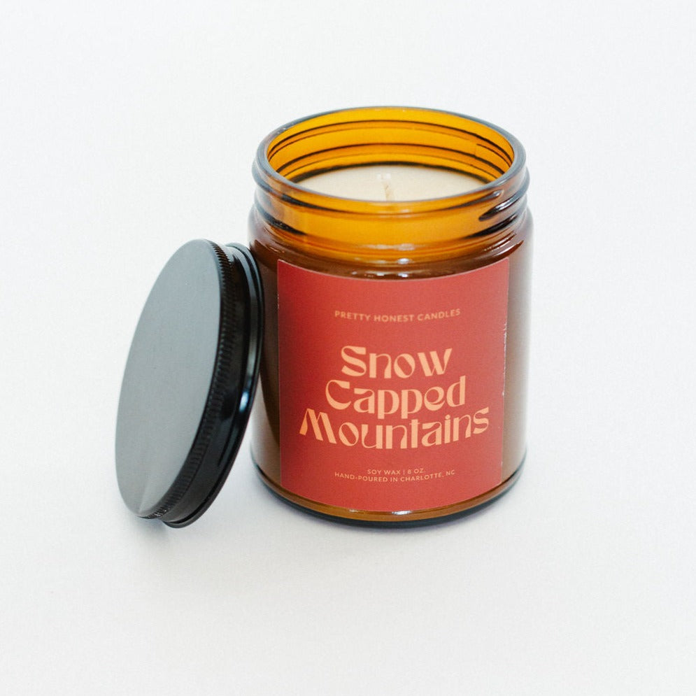 Mint Candle: Snow Capped Mountains Candle
