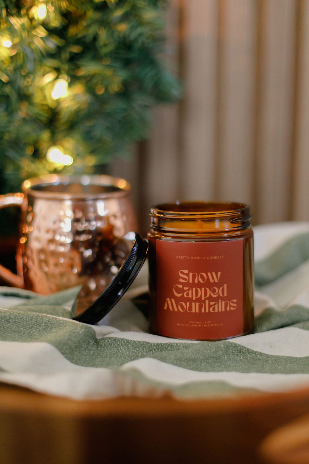 Mint Candle: Snow Capped Mountains Candle