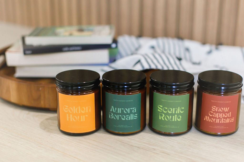 Mint Candle: Snow Capped Mountains Candle