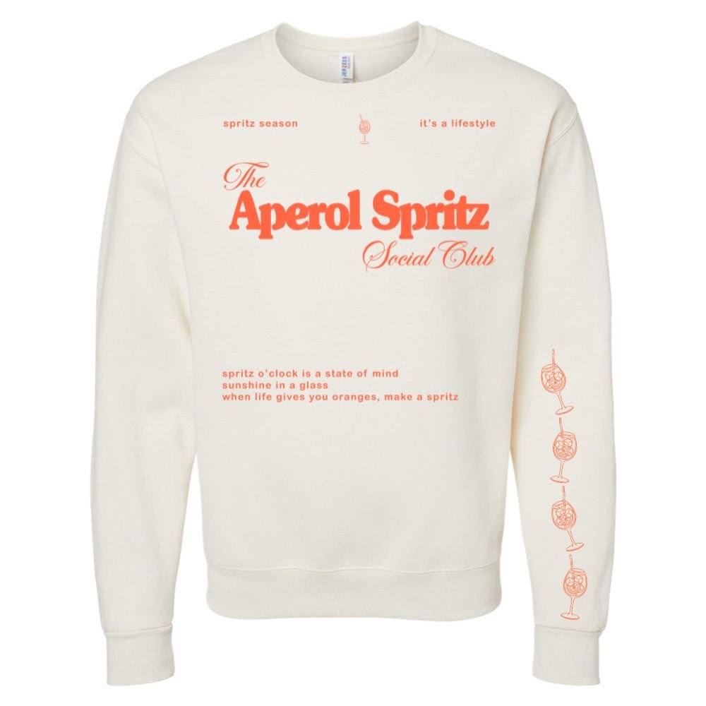 'Aperol Spritz Social Club' Crewneck Sweatshirt