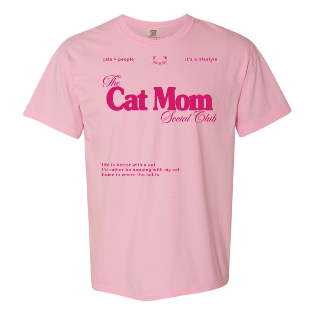 'Cat Mom Social Club' T-Shirt