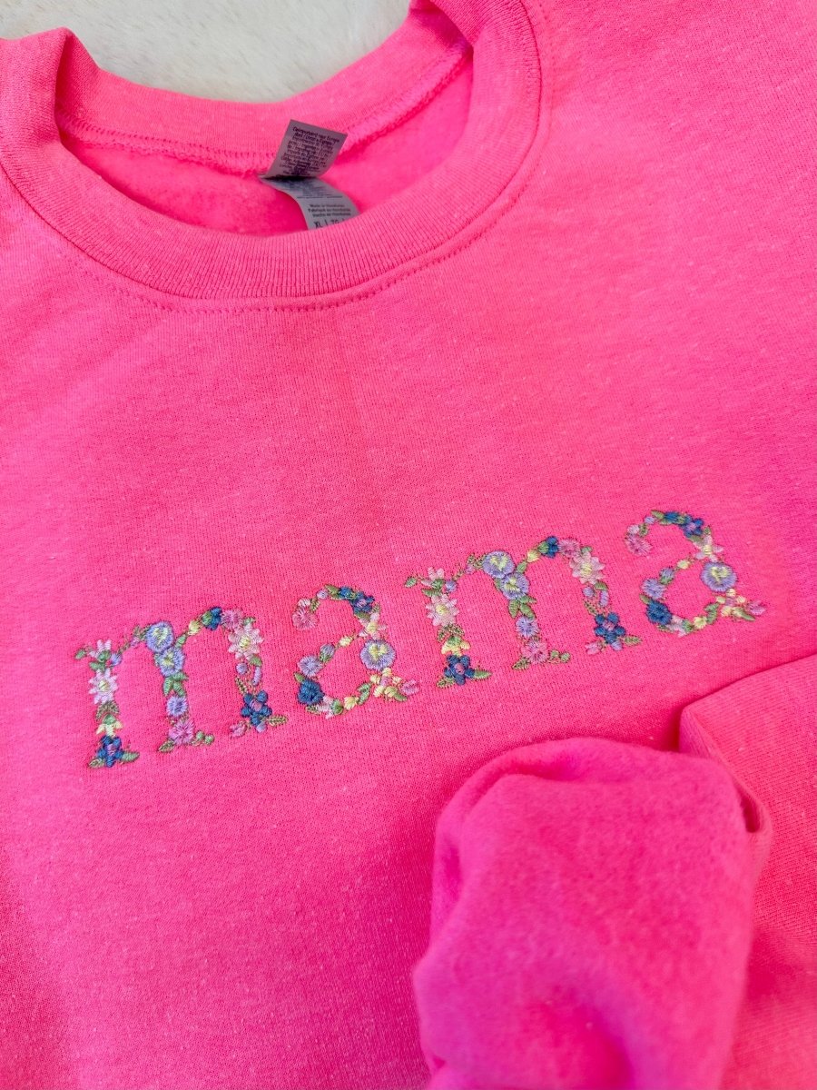 'Floral Mama' Crewneck Sweatshirt