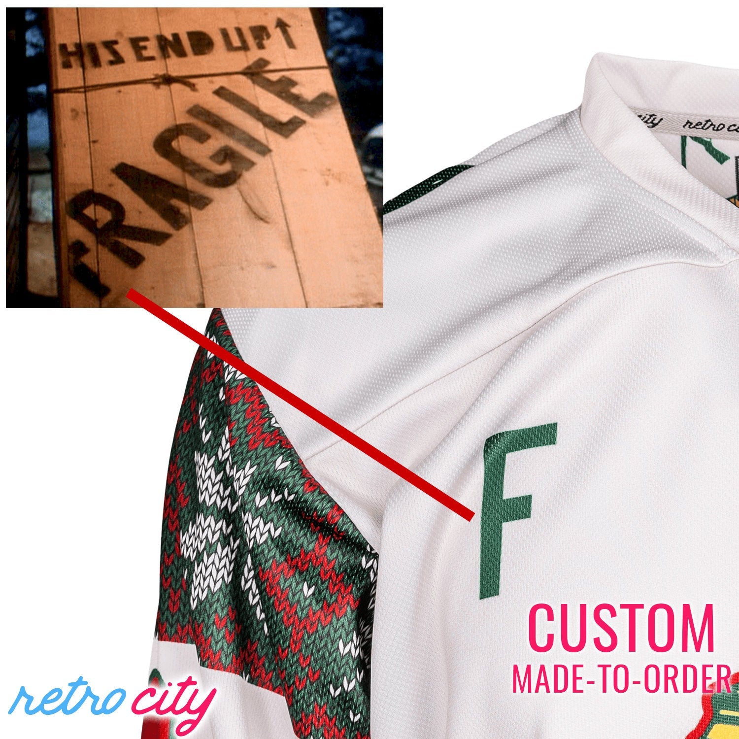 A Christmas Story Leg Lamp Fragile Ralphie Hockey Jersey