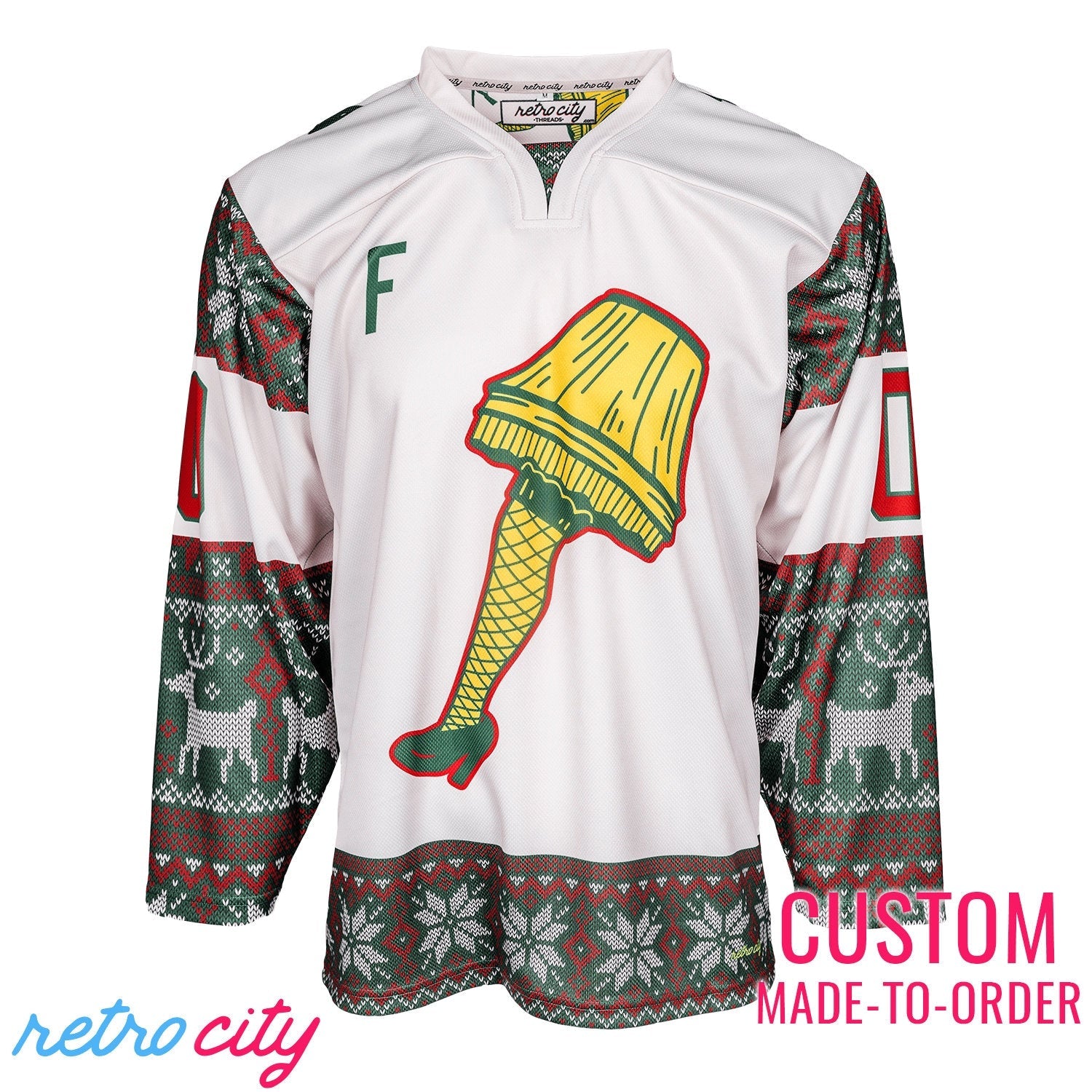 A Christmas Story Leg Lamp Fragile Ralphie Hockey Jersey