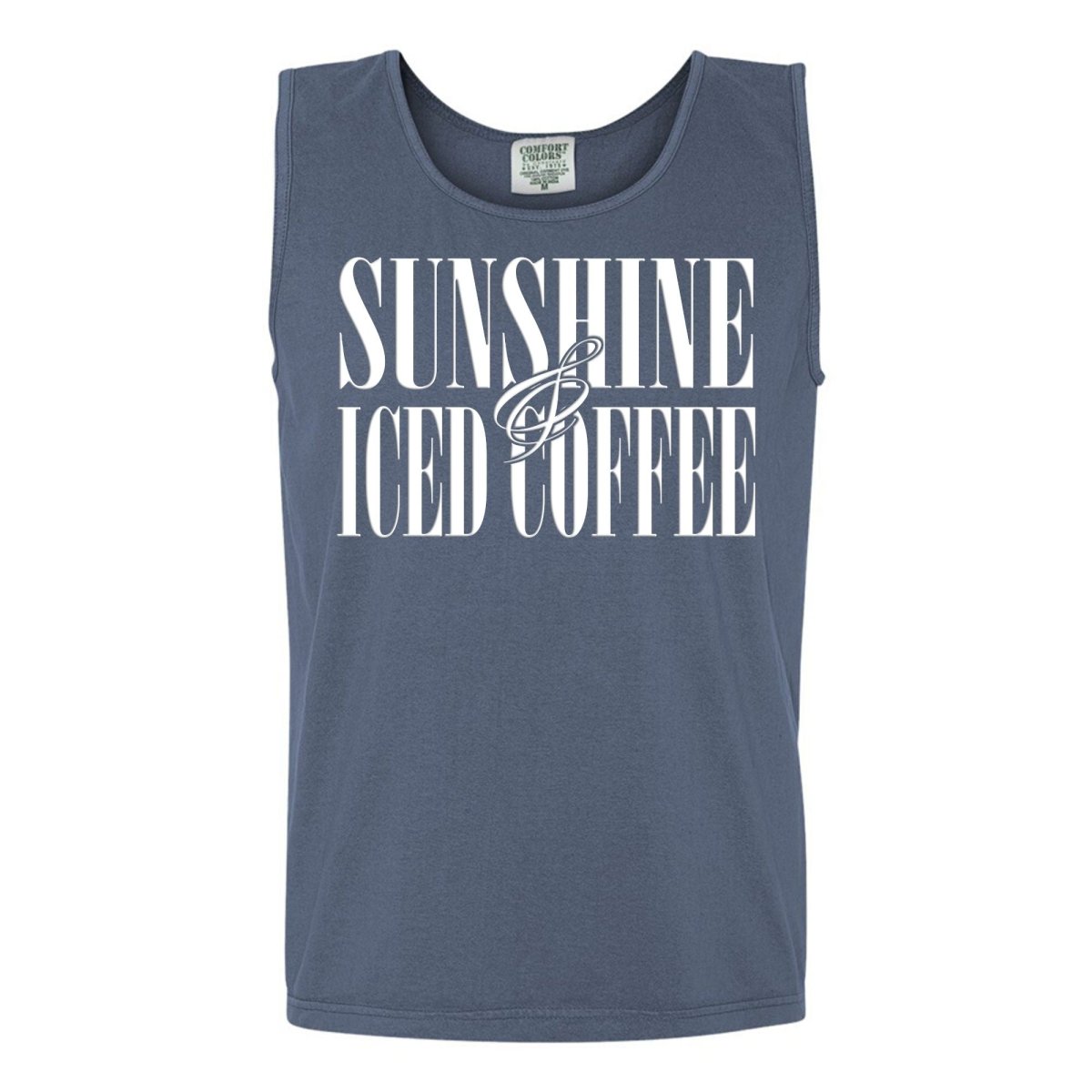 'Sunshine & Iced Coffee' PUFF Tank Top