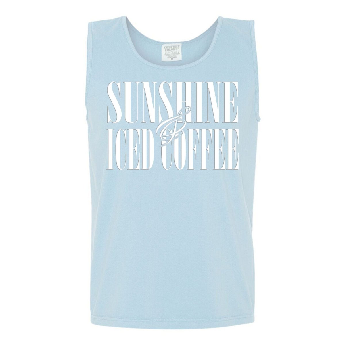 'Sunshine & Iced Coffee' PUFF Tank Top