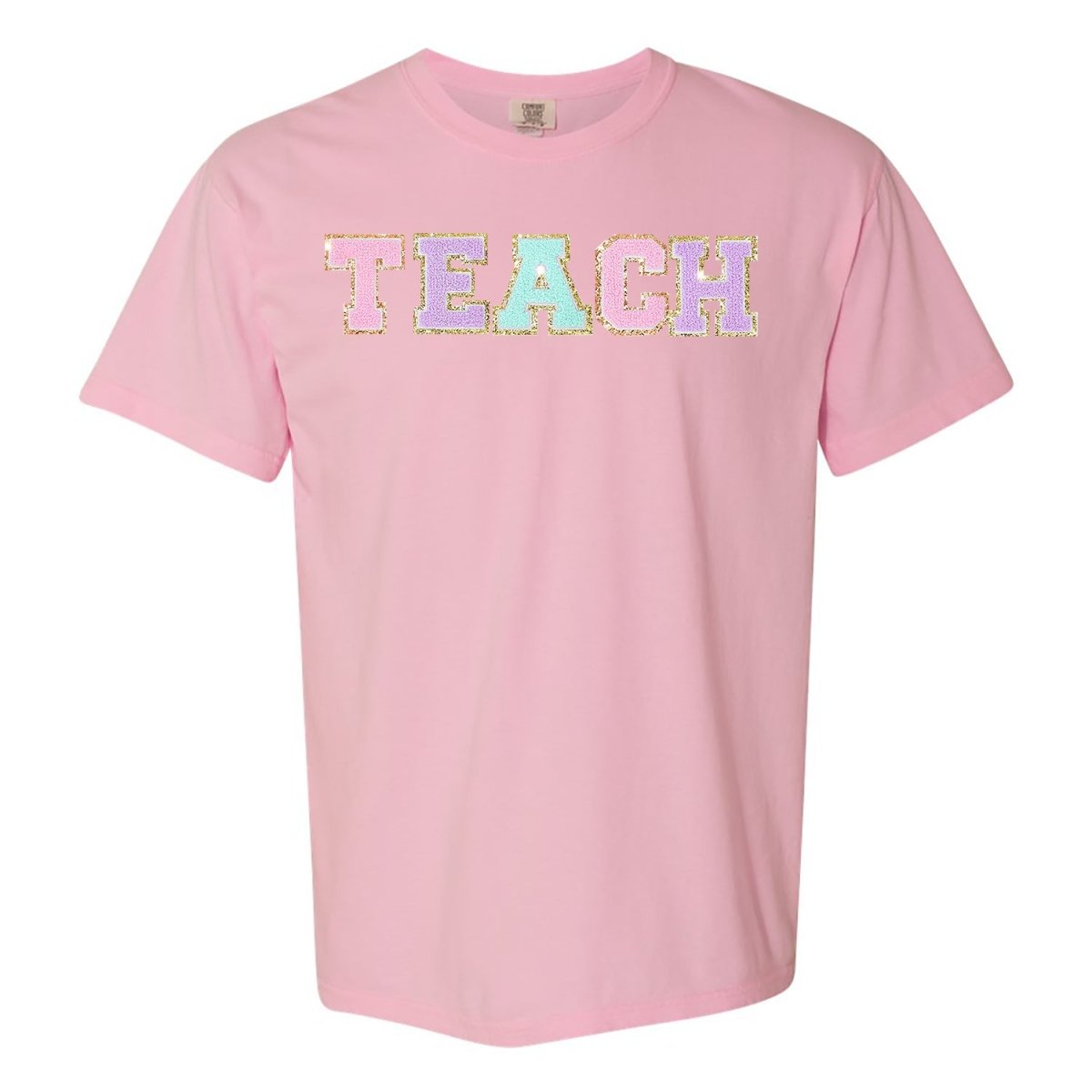 'Teach' Letter Patch T-Shirt
