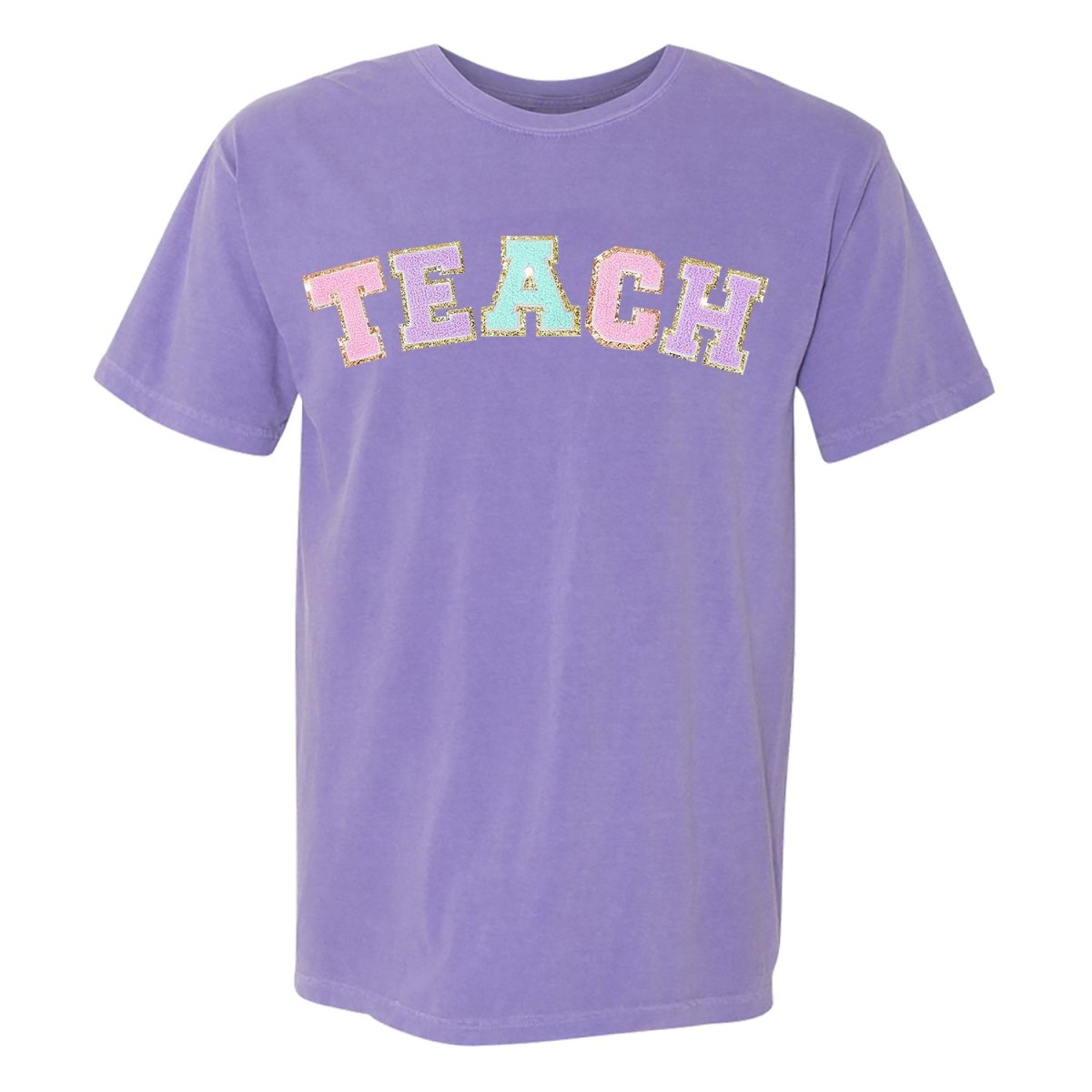'Teach' Letter Patch T-Shirt