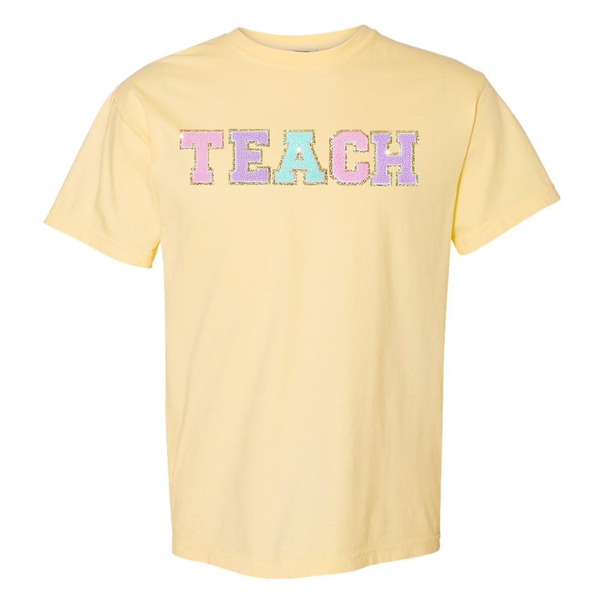 'Teach' Letter Patch T-Shirt