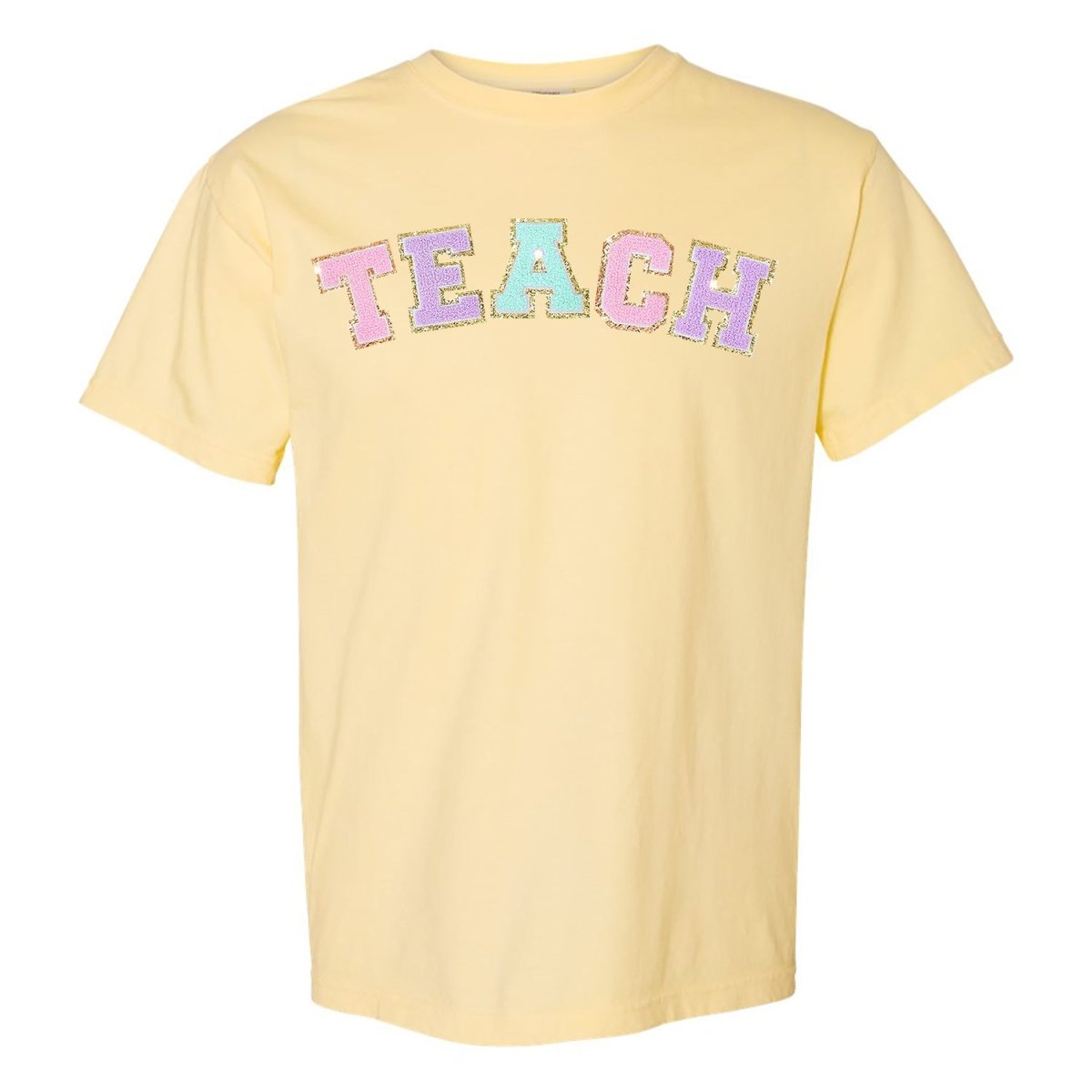 'Teach' Letter Patch T-Shirt