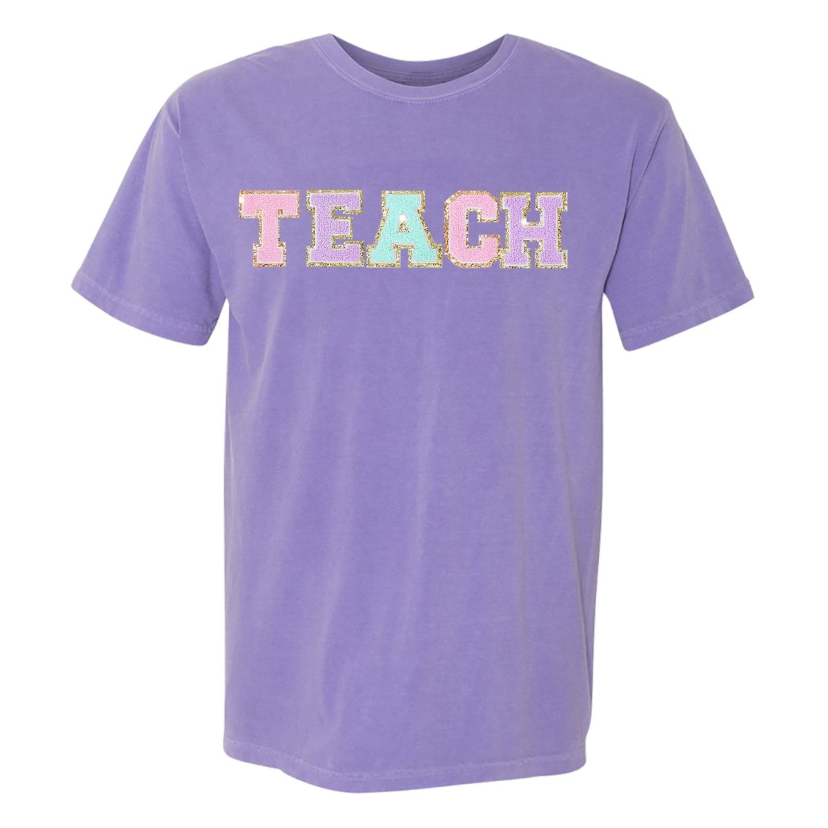 'Teach' Letter Patch T-Shirt