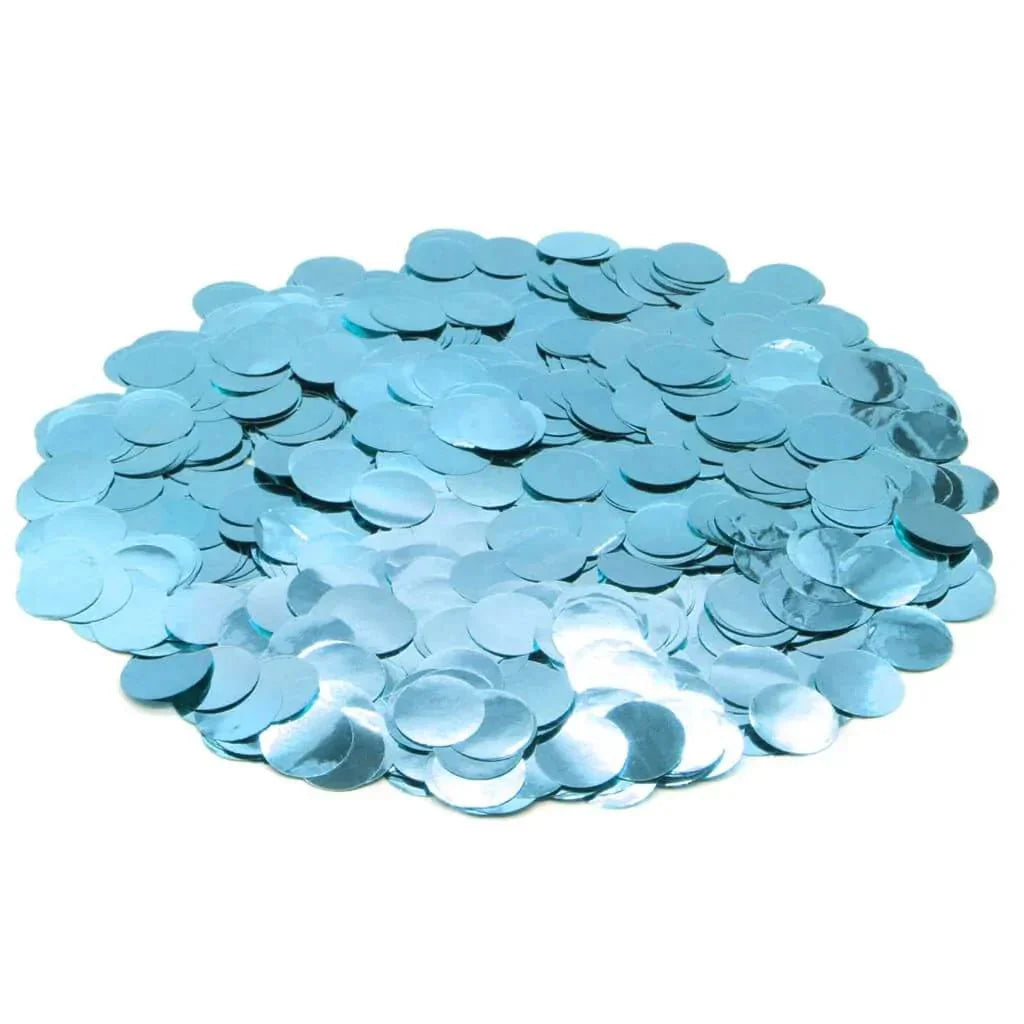 1" Foil Confetti - Baby Blue