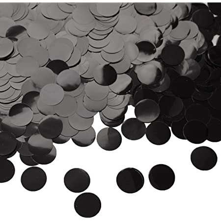 1" Foil Confetti - Black (2.25oz)